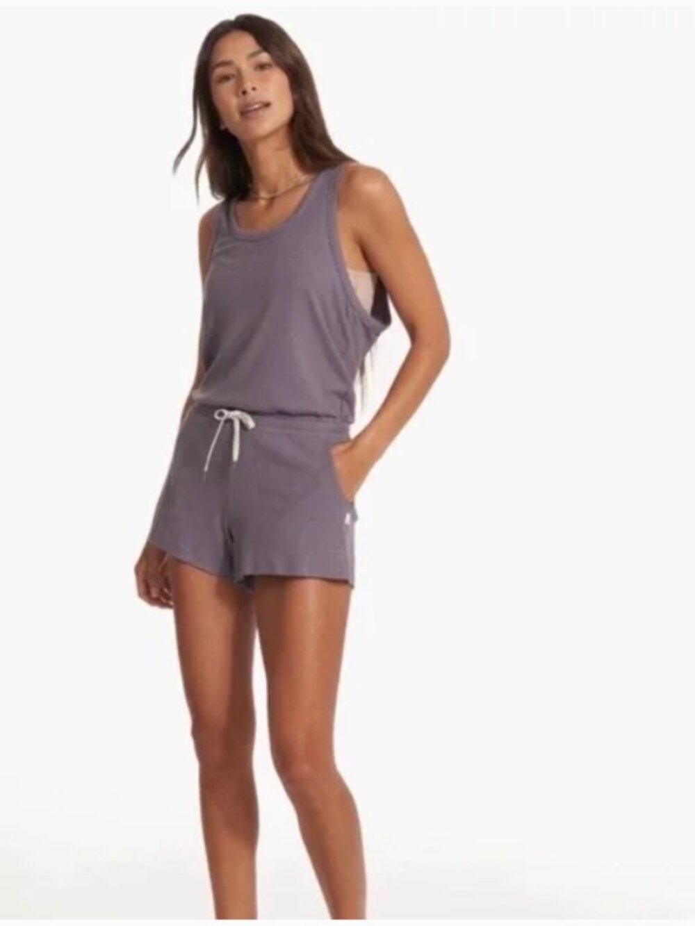 Vuori Torrey Romper Sawyer Purple